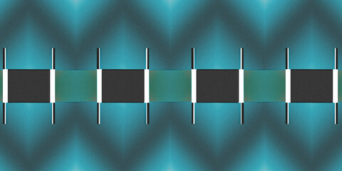 teal darker abstract background. Dark. Geometric shape. 3d. Color gradient neon. Metallic sheen. Premium. Design. Wide banner. backdrop

