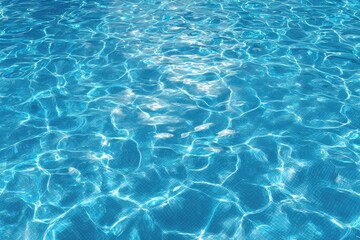 Obraz premium Rippled turquoise pool water. Sunlight reflections