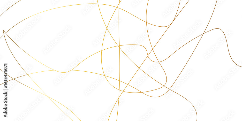 Aufkleber abstract wavy lines flowing curve golden gradient color on transparent background. abstract white ba