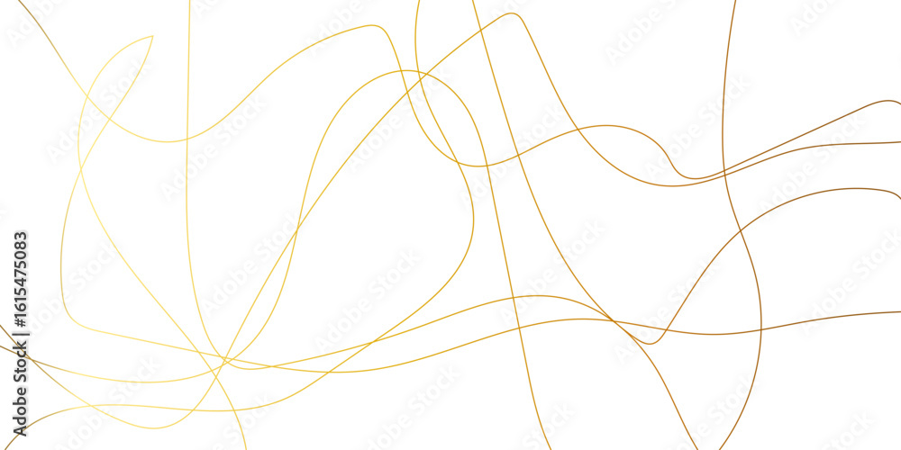 Aufkleber abstract wavy lines flowing curve golden gradient color on transparent background. abstract white ba