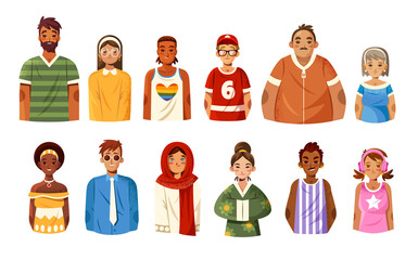 Inclusive Community Flat Original Element Set