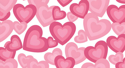 wallpaper with pink coquette hearts
