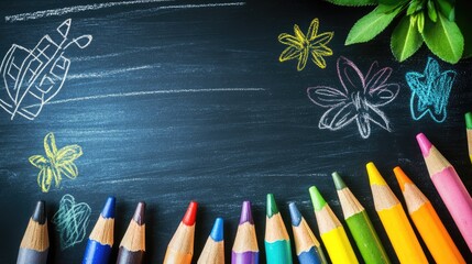 background of children's scribbles drawn with pencil