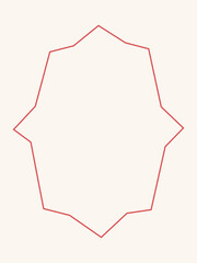 Vintage hand drawn coquette frames. Cute pink red minimalist line art borders. Trendy vintage whimsical borders for wedding invitations, birthday card, prints. Vector modern illustration. 