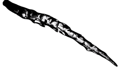 Abstract Black And White Shape On Transparent Background Illustration