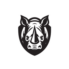 rhino logo vector © i'uLpotra
