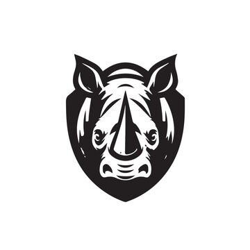 rhino logo vector