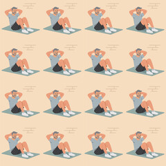 Lifestyle images about plus-size athletes in real workout sessions and older people exercising illustration
