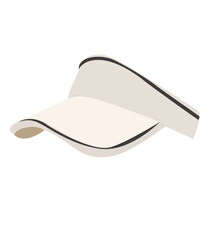 Vector illustration visor cap.  of a Sun Visor 