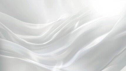 Obraz premium Soft white flowing light background - ethereal glow and tenderness, flowing light, creating a dreamlike, peaceful atmosphere, serene design, exquisite visual effects