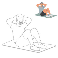 Lifestyle images about plus-size athletes in real workout sessions and older people exercising illustration
