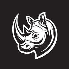 rhino logo vector