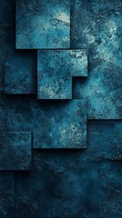 Abstract Blue Stone Tiles Textured Wall Background