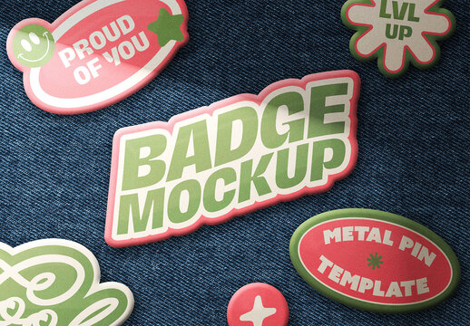 Badge Pin Mockup