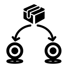 Supply Chain Delivery Icon from Business Opportunity Collection (Solid Style)