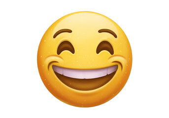 A Cheerful Emoji Illustration Depicting A Smiling Yellow Face with Positive Expression