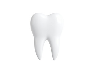 Tooth isolated isolated on a transparent background.