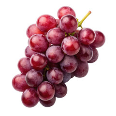 Fototapeta premium bunch of red grapes png ripe red grapes bunch PNG fruit isolate png culinary ingredient PNG transparent background image