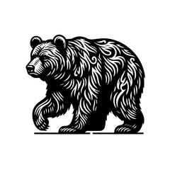 vector illustration of a bear