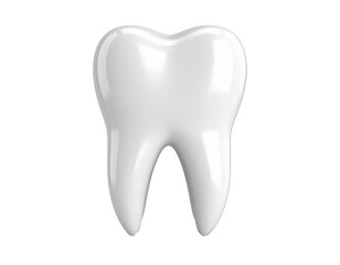 3D render tooth isolated on a transparent background.