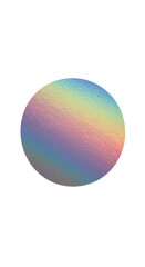 Abstract Holographic Circle With Rainbow Color And Glitter Texture On Black