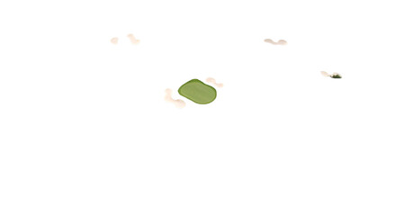 Abstract Illustration Black Background Green Shape Isolated Element Design