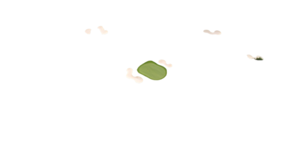 Abstract Illustration Black Background Green Shape Isolated Element Design