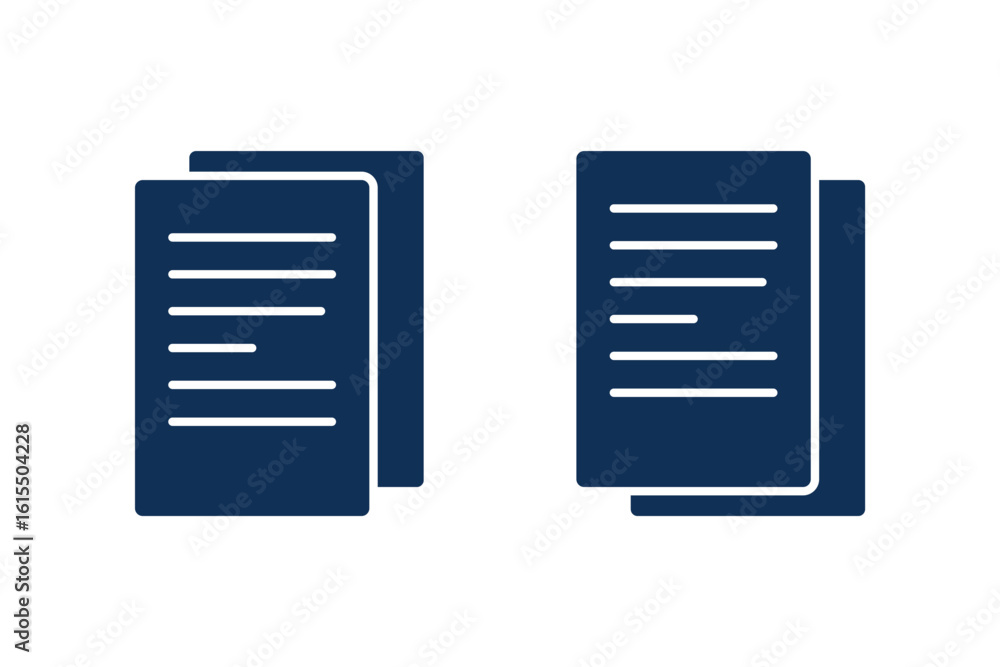 Poster copy icon vector symbol . document icon vector isolated on white background. paper icon. file icon .