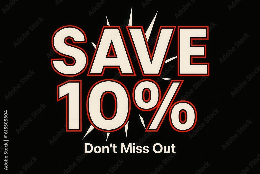 Poster bold promotional design displaying 