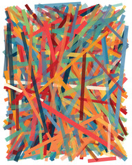 Colorful Abstract Tape Art Background