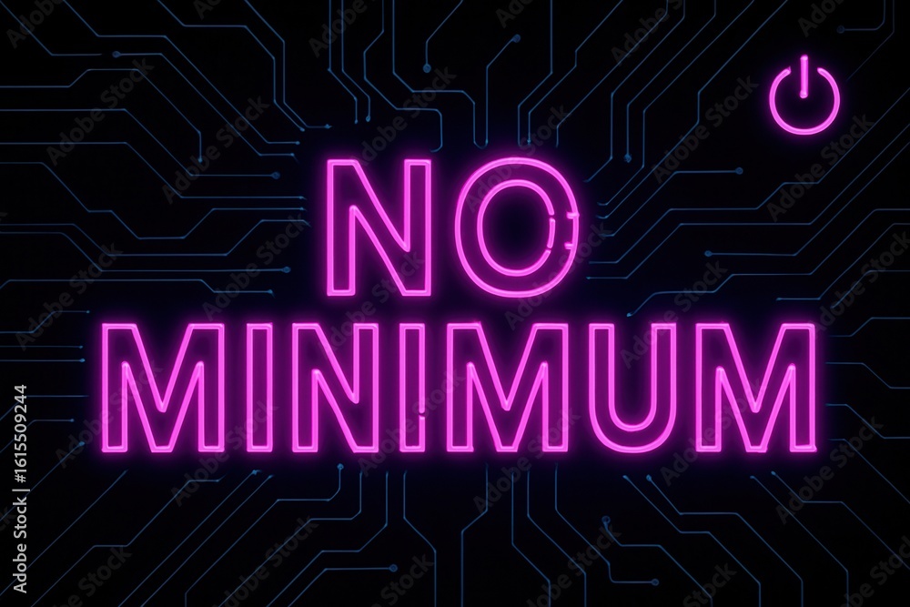 Poster neon pink 