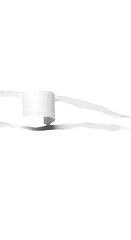 Abstract Minimalist Illustration Of White Cylinder And Lines Over Black Background