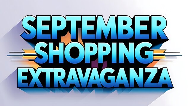September shopping extravaganza promotional graphic.
