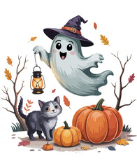 Cute Halloween Ghost Png