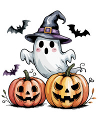 Cute Halloween Ghost Png