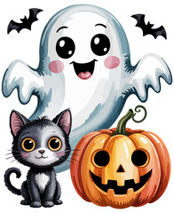 Cute Halloween Ghost Png