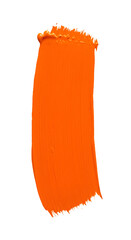 Abstract Orange Brushstroke On Black Background Illustrative Art