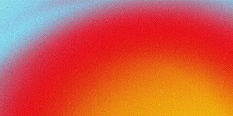 Gradient background with blue red and orange colors and a subtle grainy texture for abstract design