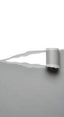 Abstract Isolated Illustration Of White Object On Grey Background