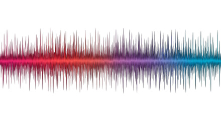 Abstract Soundwave Illustration Digital Audio Wave Spectrum on Black Background