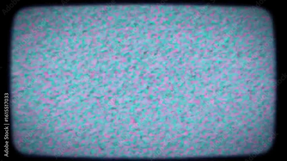 Poster static television screen displaying white noise, representing signal failure, or a blank display.