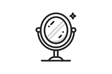 self compassion mirror reflection kindness icon  