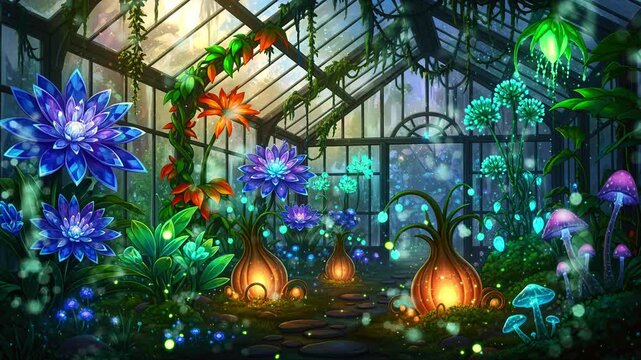 Enchanted Greenhouse Time-lapse Animation