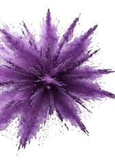 Abstract Purple Explosion Against A Black Background Illustration
