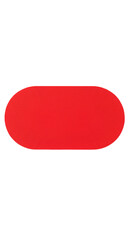 Abstract Red Oval Shape On Black Background Illustration Isolated Design