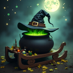 magic witch cauldron