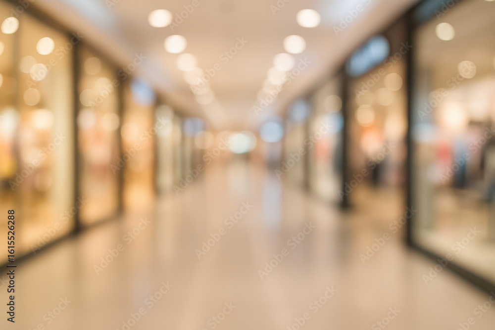 Poster abstract blur and business concept create an atmospheric impression through corridor passage with re