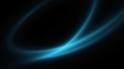 Vibrant blue neon light wave creating a dynamic and futuristic abstract design.