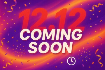 Fototapeta premium Vibrant promotional graphic featuring the date 