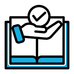 Market Research Knowledge Icon from Business Opportunity Collection (Outline Color Lineal Style)